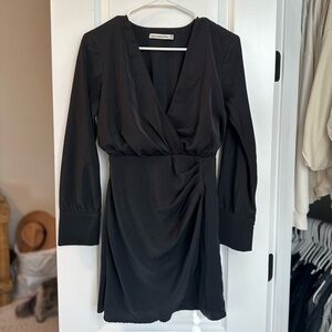 Abercrombie satin long sleeve dress
